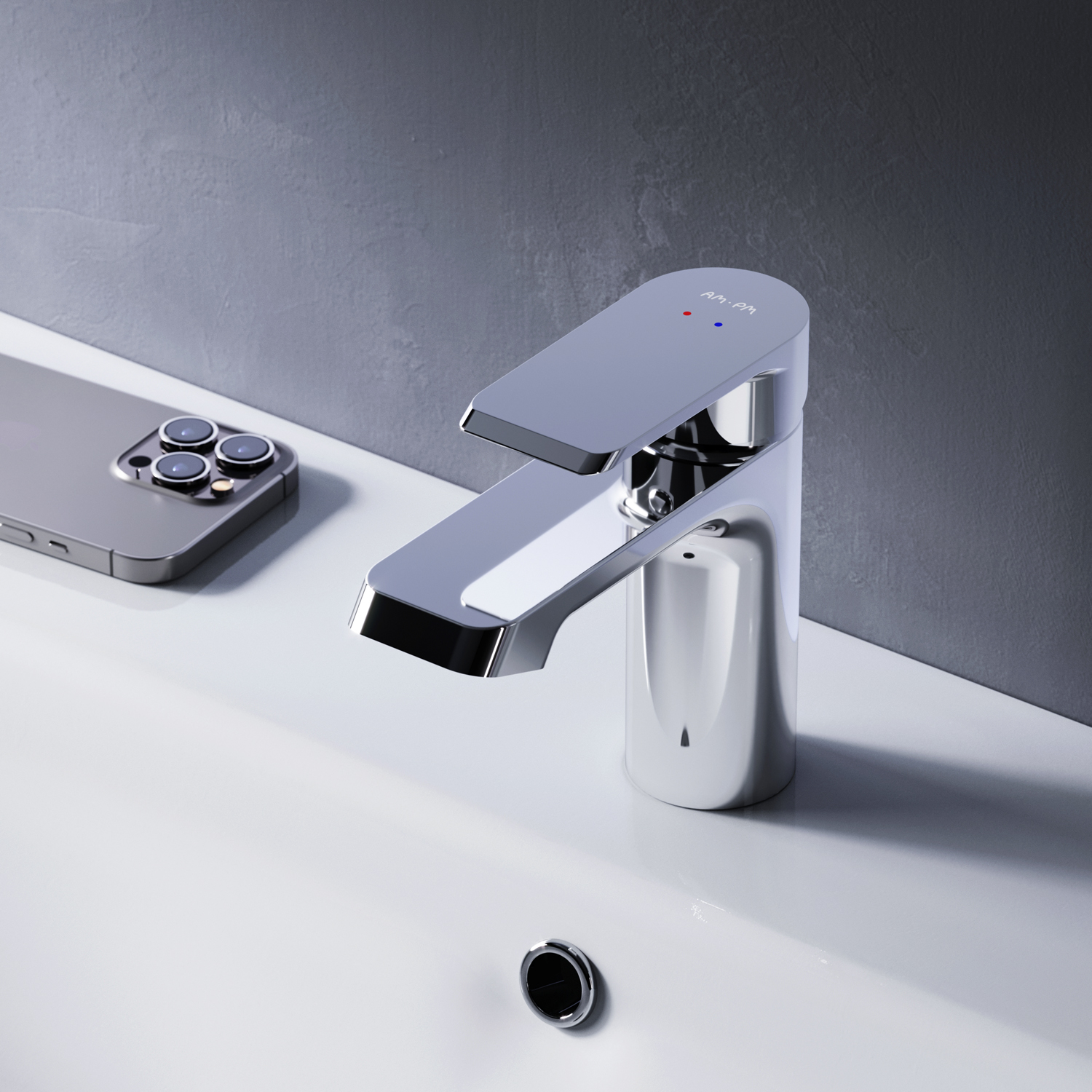 Фото товару F9H02100 Flash, змішувач для умивальника, хром