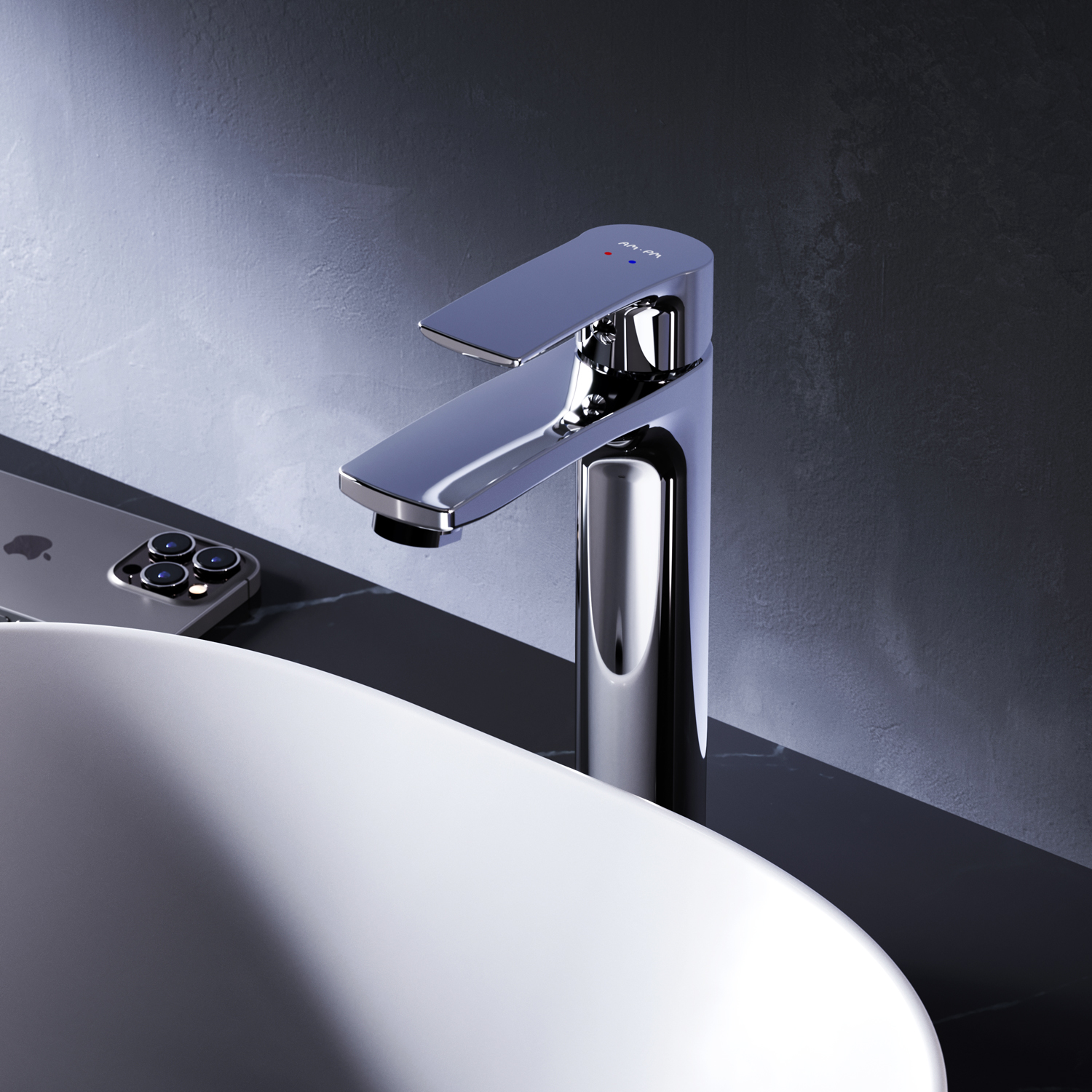 Фото товару F7C92000 Pride, змішувач для умивальника високий, хром