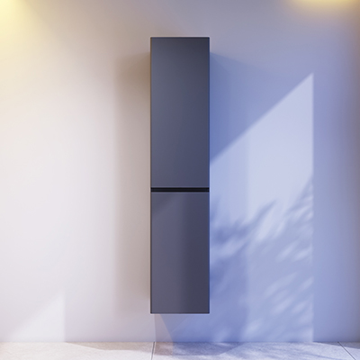 Фото товару HIT, шкаф-колонна подвесной, правый, 35 см, двери, графит матовый M93ACHR0356GM38